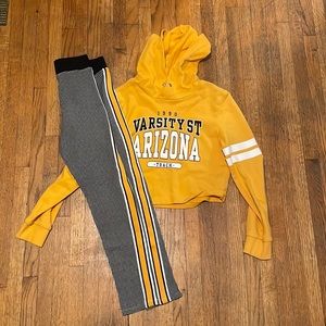 H&M pants sand shirt set